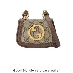Gucci Blondie Card Case Wallet, NEW, never worn